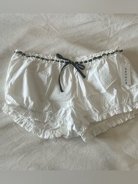 white bloomer shorts!